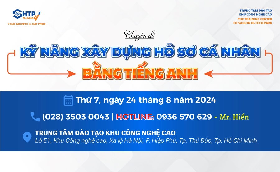 Đăng ký tham gia Chuyên đề KỸ NĂNG XÂY DỰNG HỒ SƠ CÁ NHÂN BẰNG TIẾNG ANH