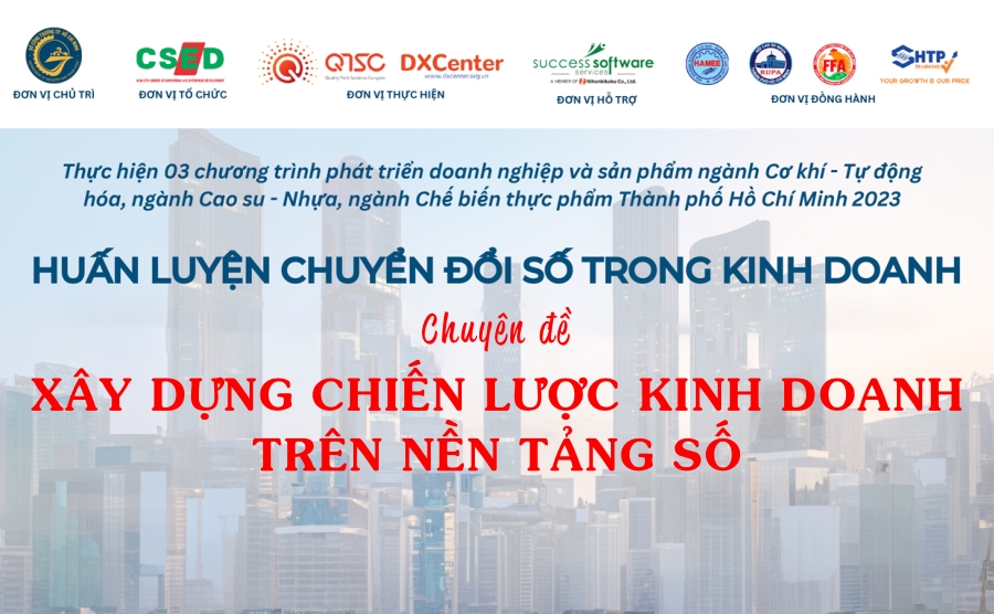 Chiêu sinh khóa đào tạo XÂY DỰNG CHIẾN LƯỢC KINH DOANH TRÊN NỀN TẢNG SỐ