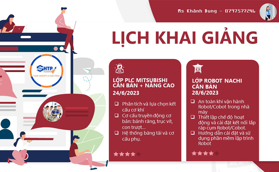 Lịch khai giảng khóa kỹ thuật tháng 6/2023