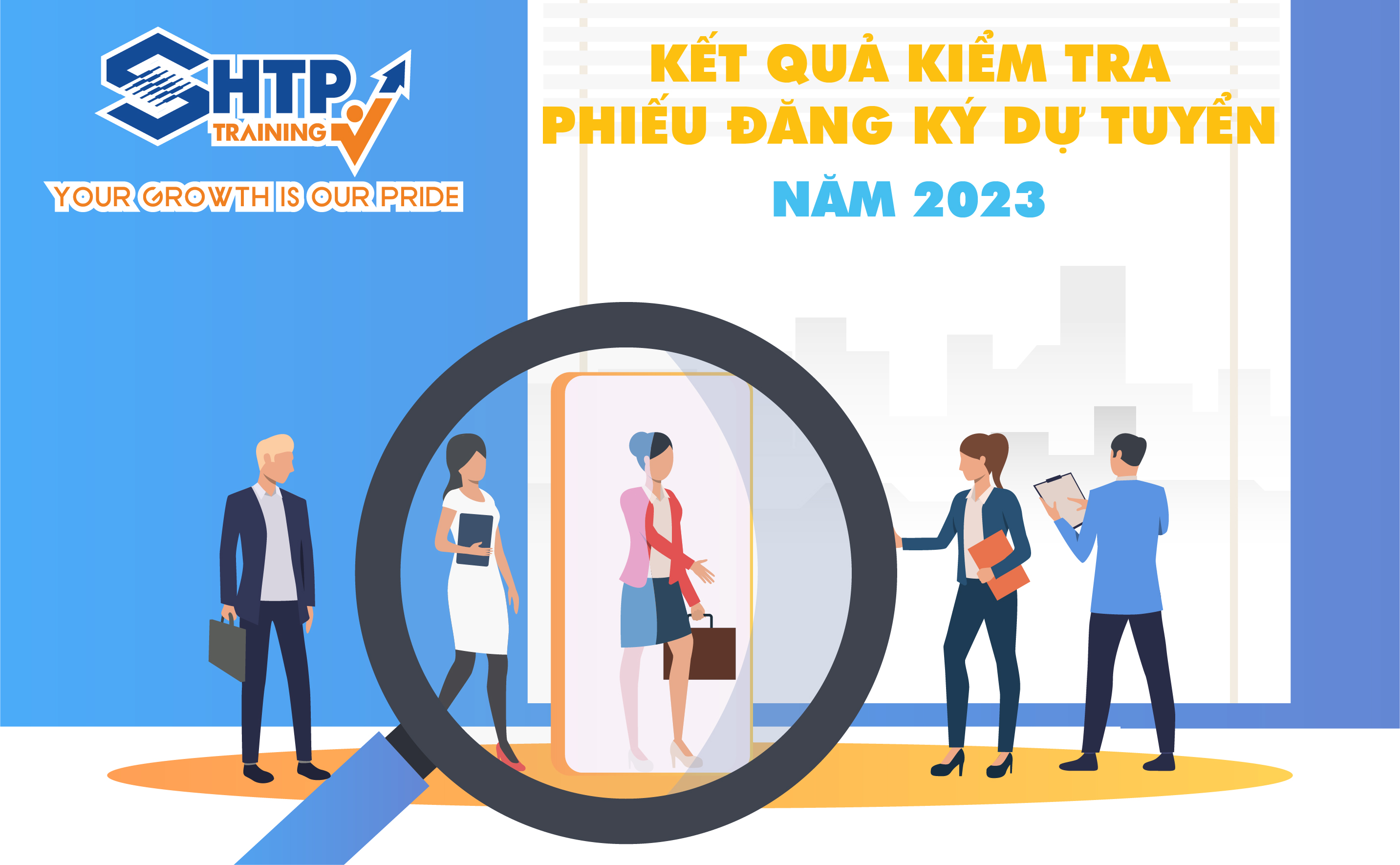 Thông báo kết quả kiểm tra phiếu dự tuyển năm 2023