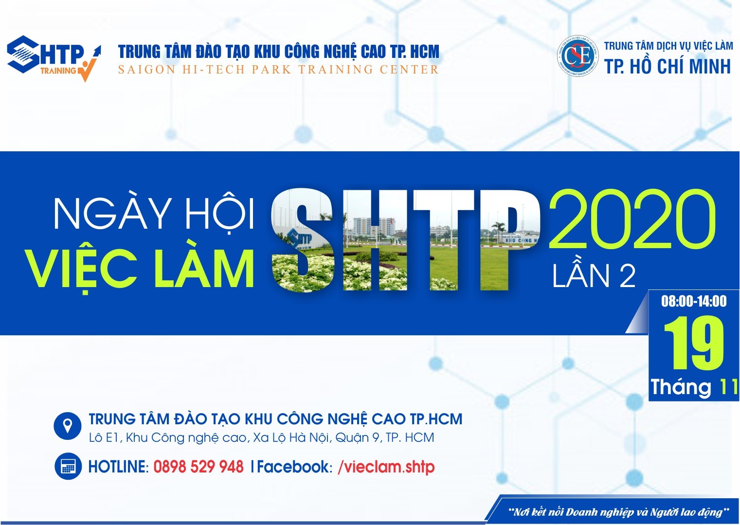 NGÀY HỘI VIỆC LÀM KHU CÔNG NGHỆ CAO LẦN 2 NĂM 2020