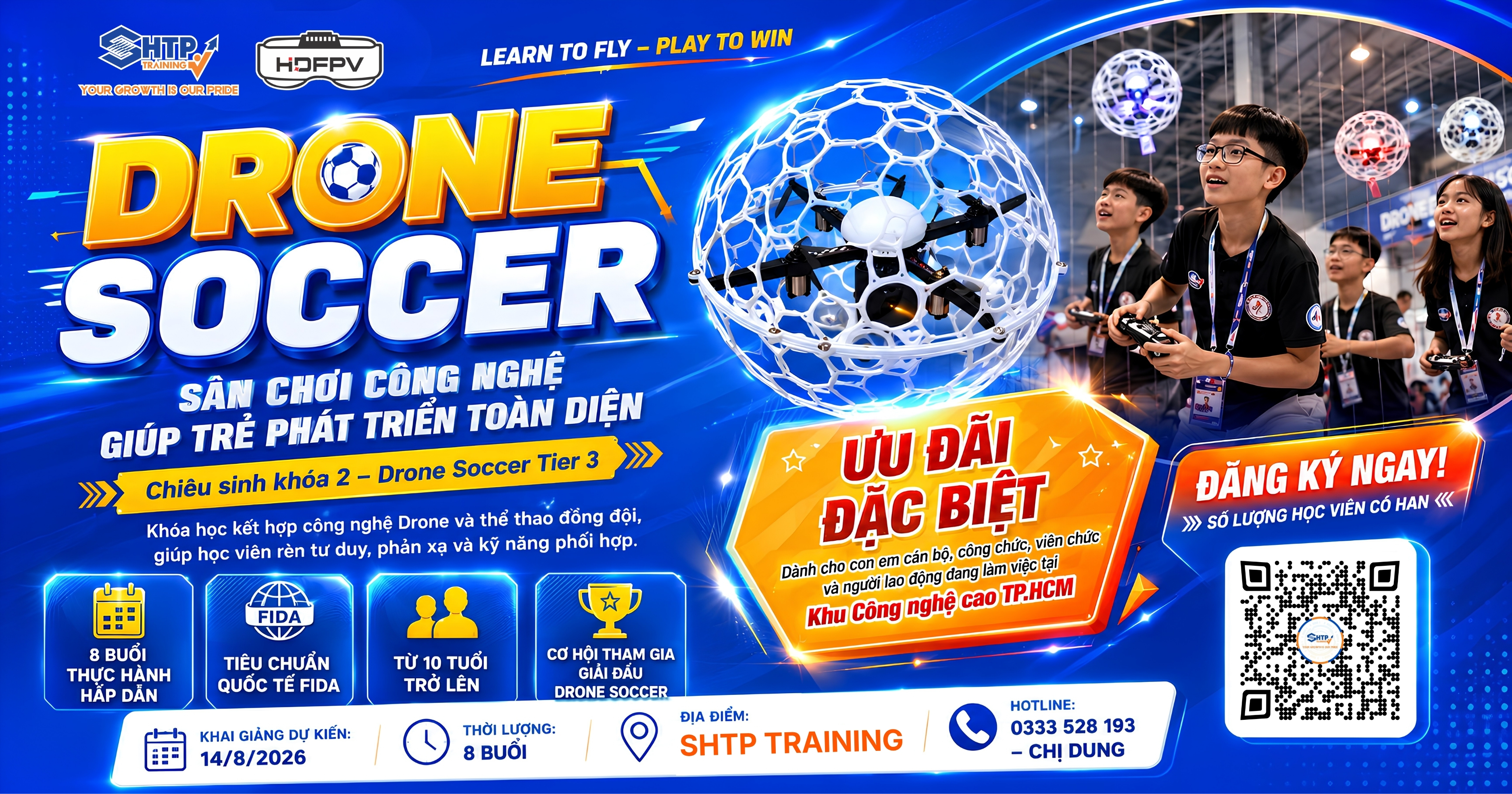 Chiêu khóa Drone Soccer Tier 3