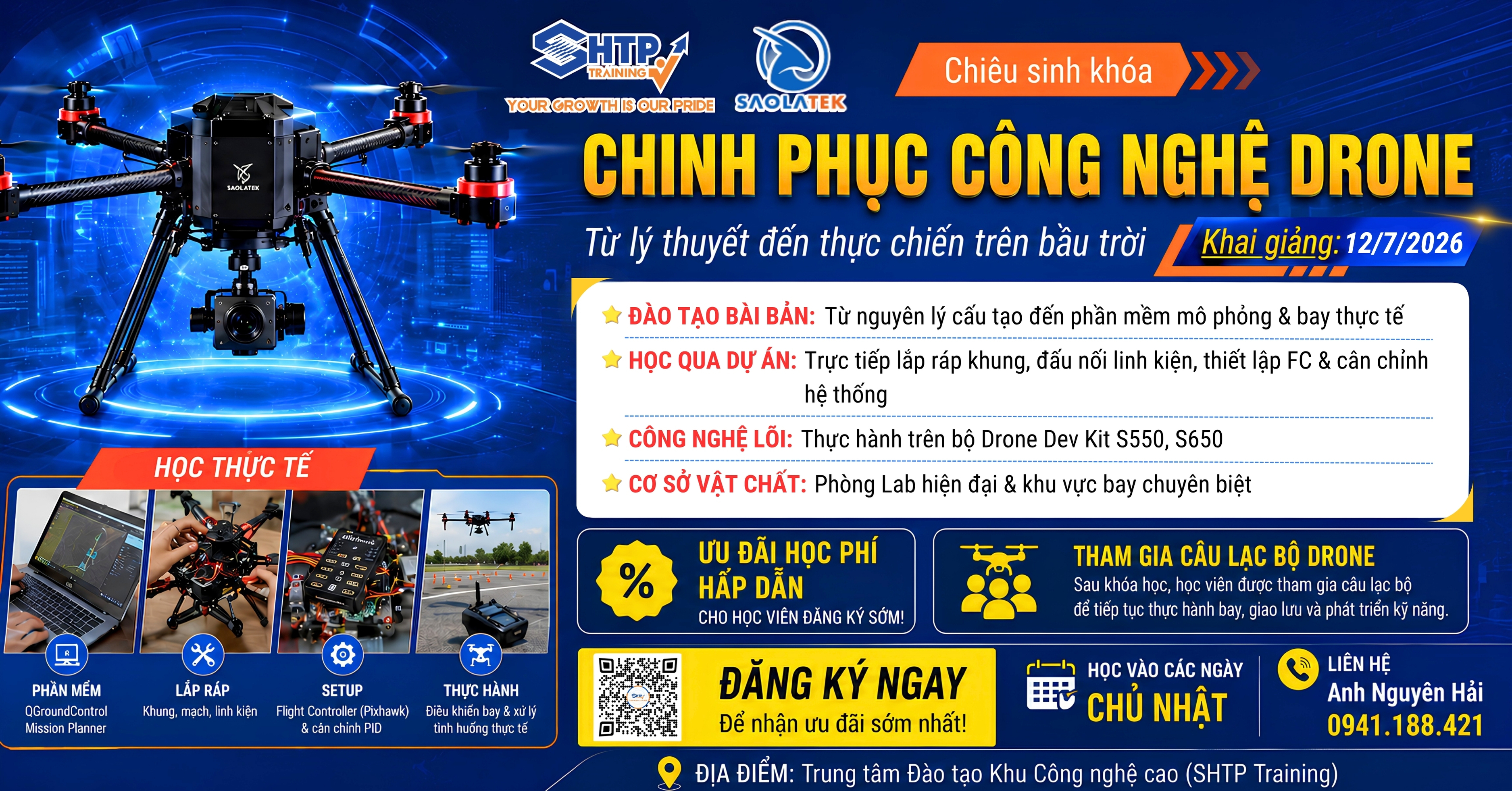 Chiêu sinh khóa Chinh phục công nghệ Drone