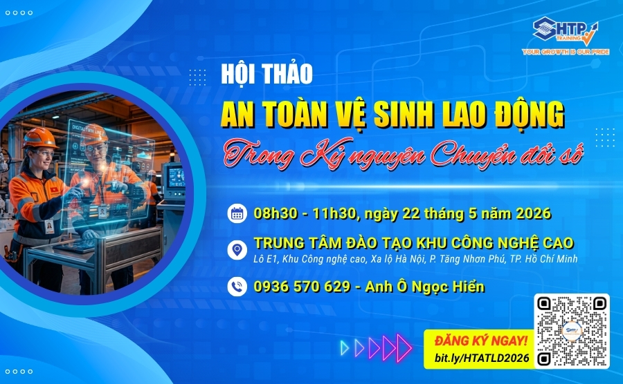 Đăng ký tham gia Hội thảo ATVSLĐ TRONG KỶ NGUYÊN CHUYỂN ĐỔI SỐ