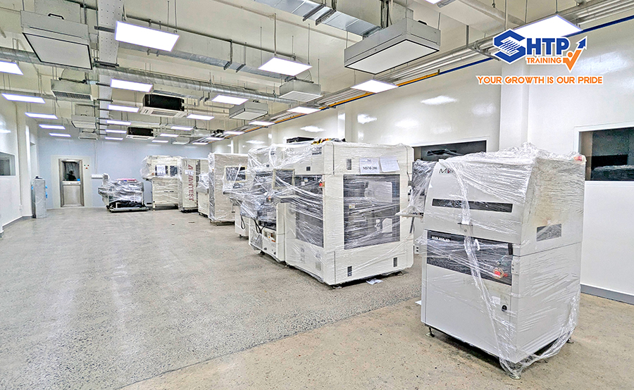 SẴN SÀNG CHO BƯỚC LẮP ĐẶT DÂY CHUYỀN ĐÓNG GÓI VÀ KIỂM THỬ VI MẠCH TẠI SHTP TRAINING